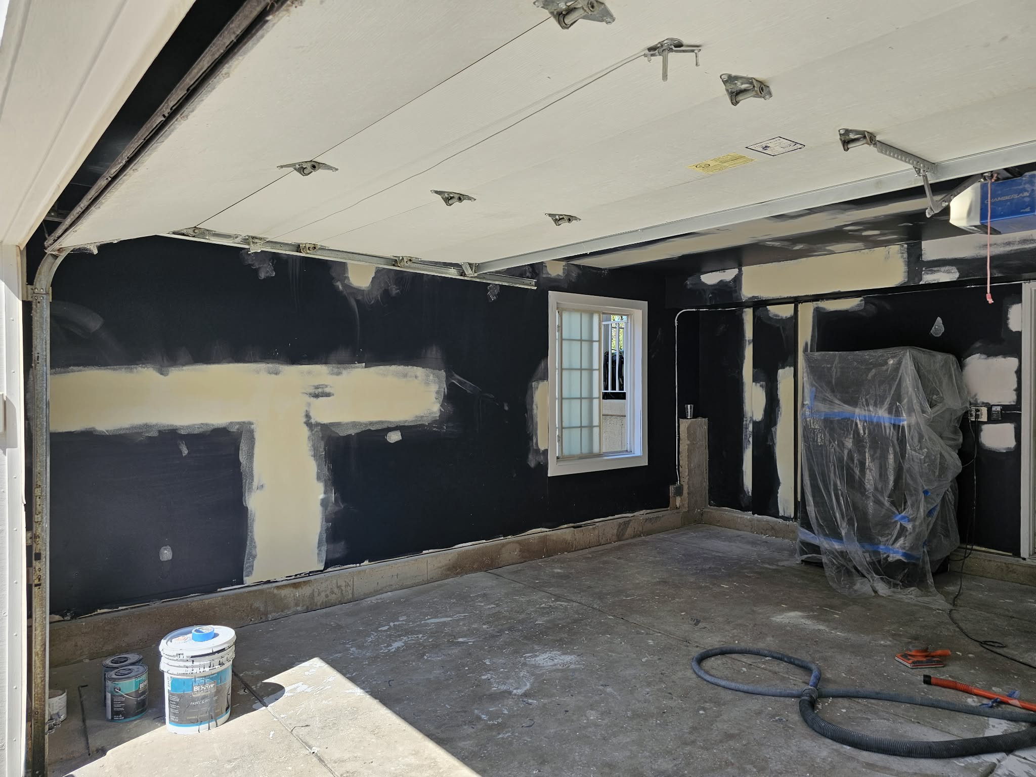 Black garage — in progress