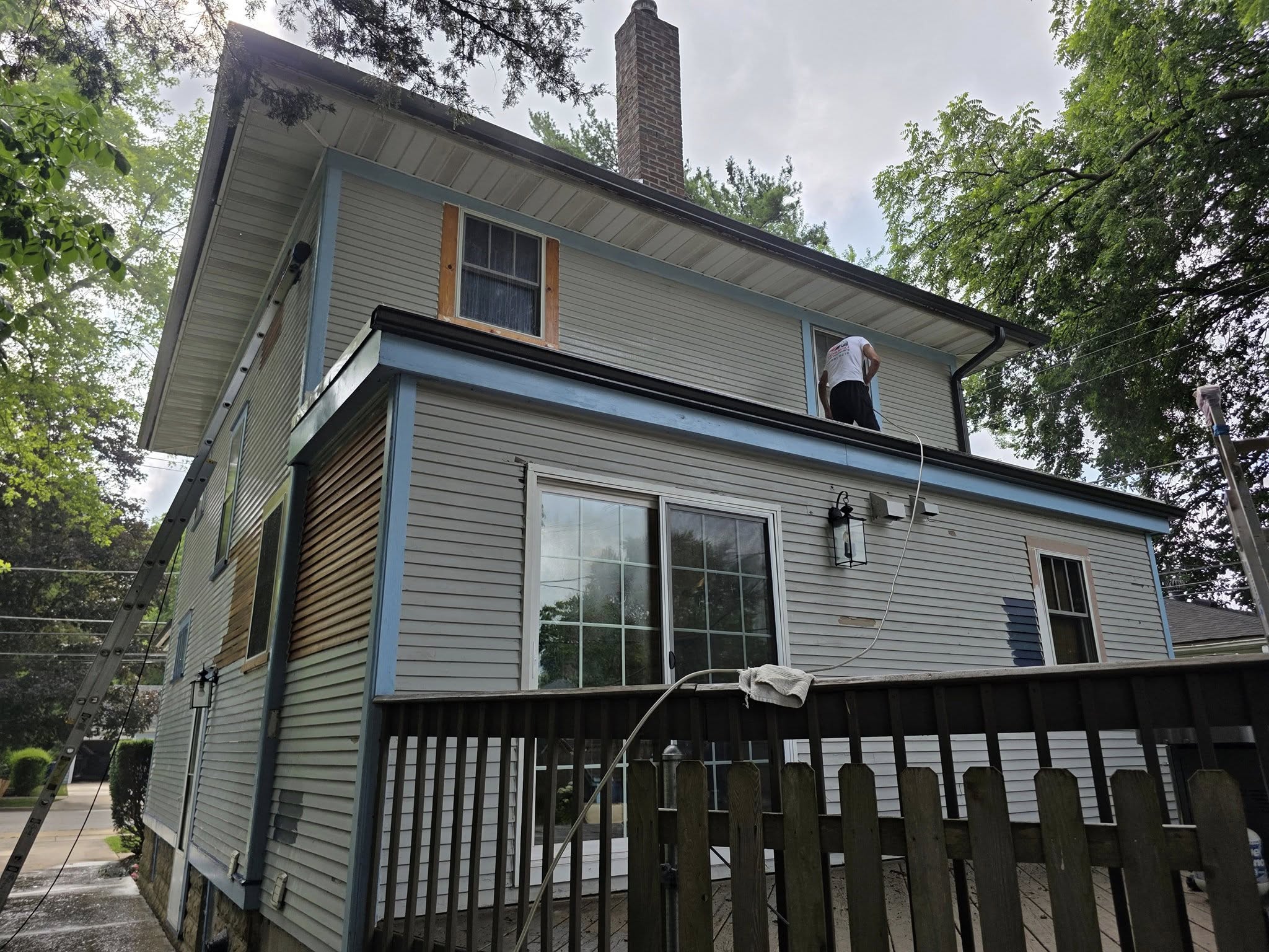 Exterior — before